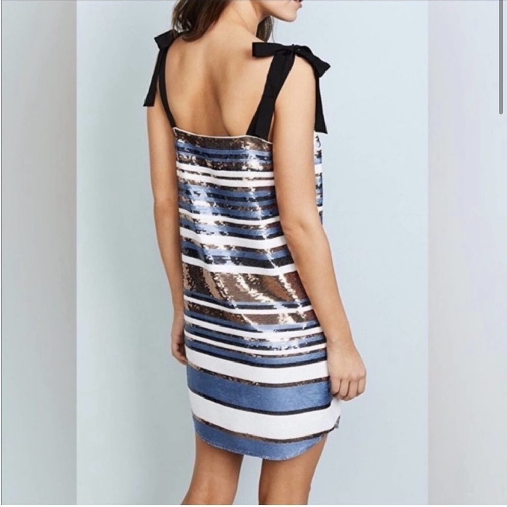 Veronica Beard Abril Striped Sequin Dress New With Tags! - Picture 2 of 11
